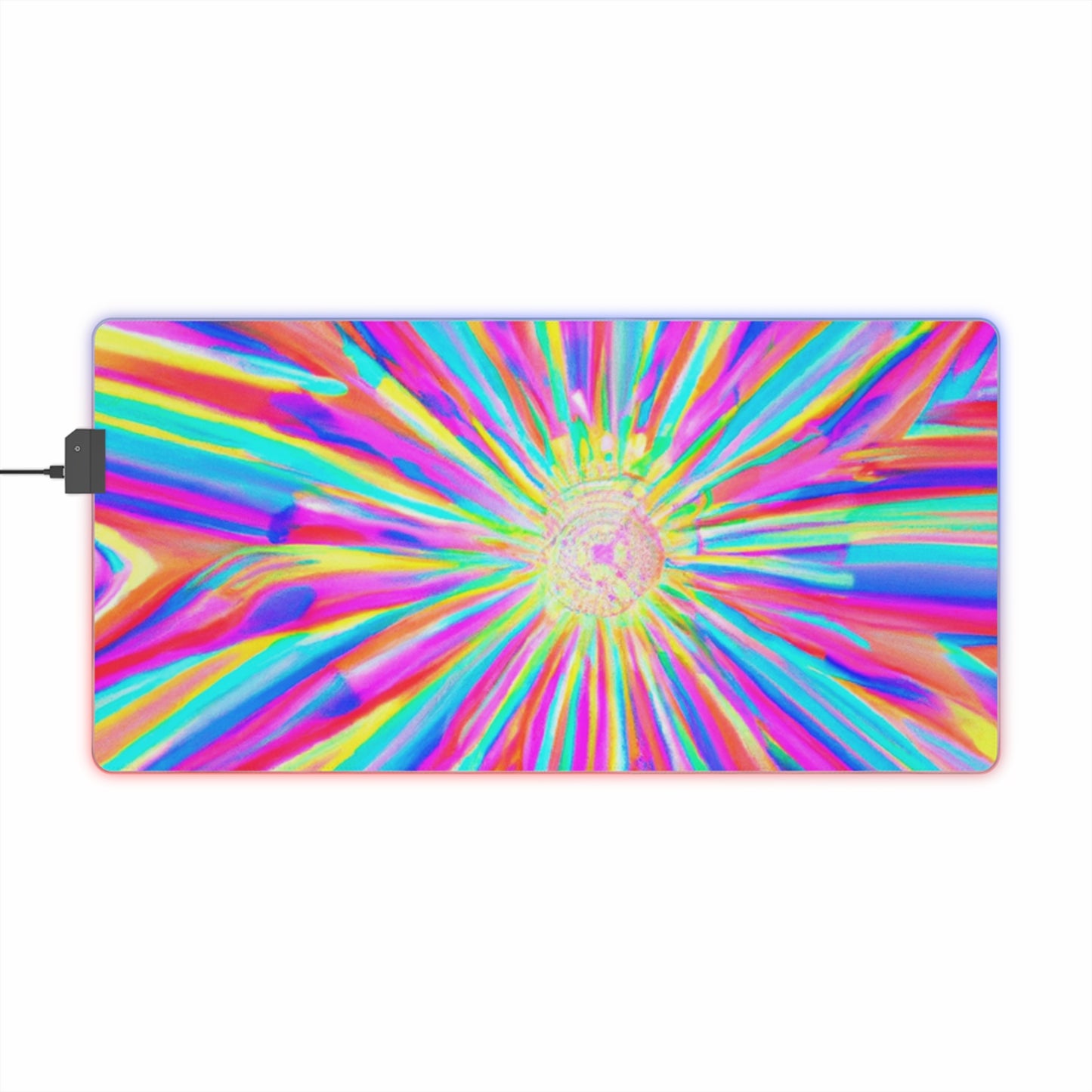 Pinky the Pinball Wizard - Psychedelic Trippy LED Light Up Gaming Mouse Pad