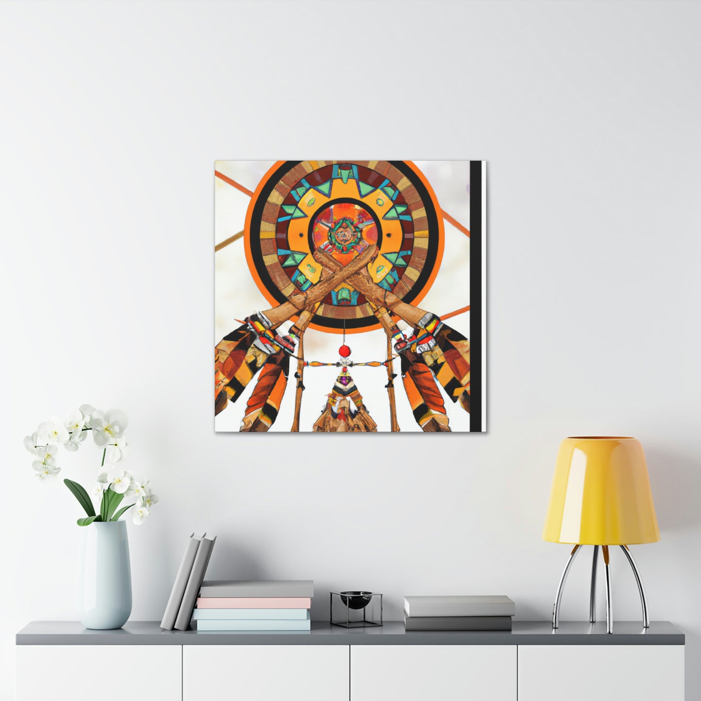 Windsong Cha-na-ma-ti - Native American Indian Canvas Wall Art