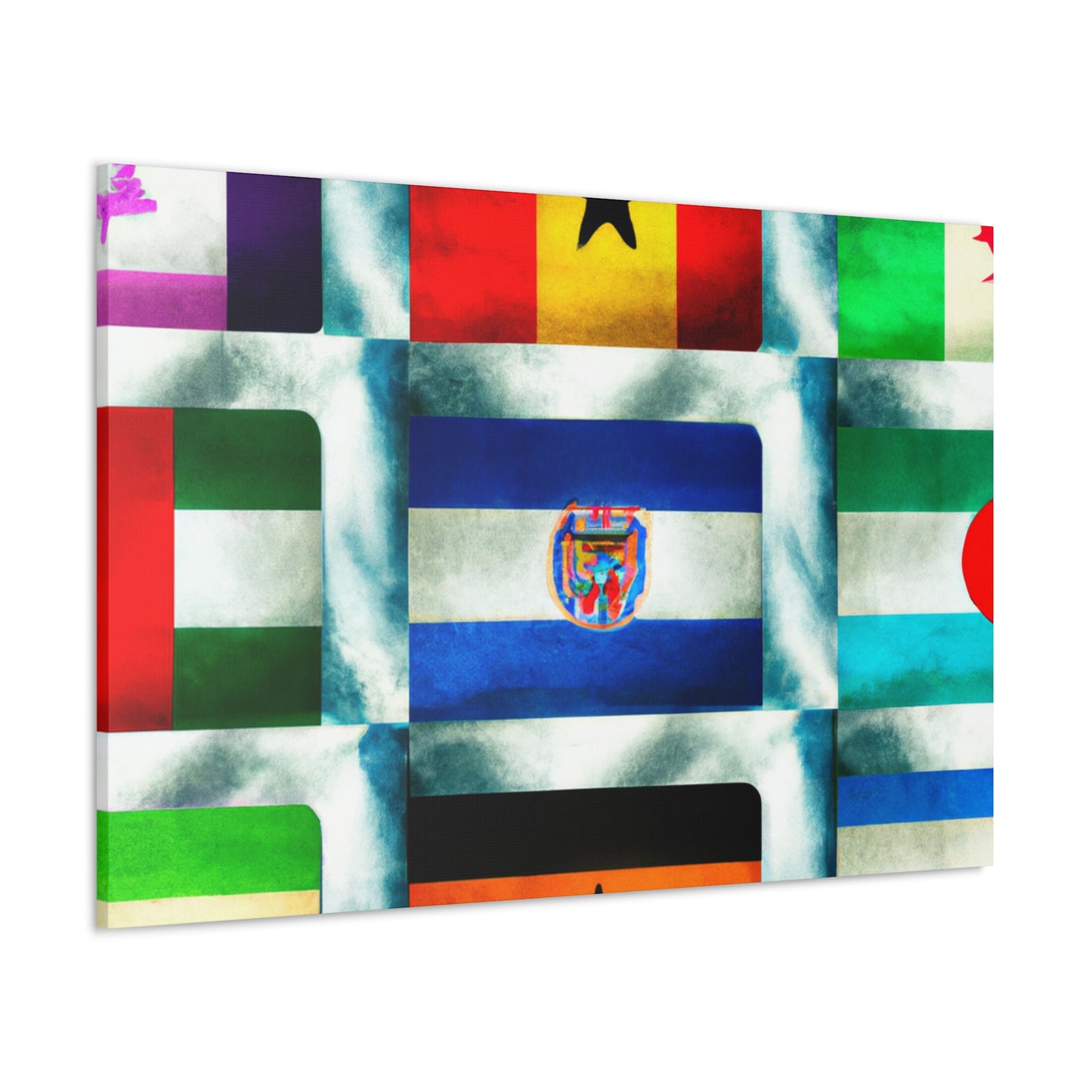 Mary Bunting-Smith - Flags Of The World Canvas Wall Art