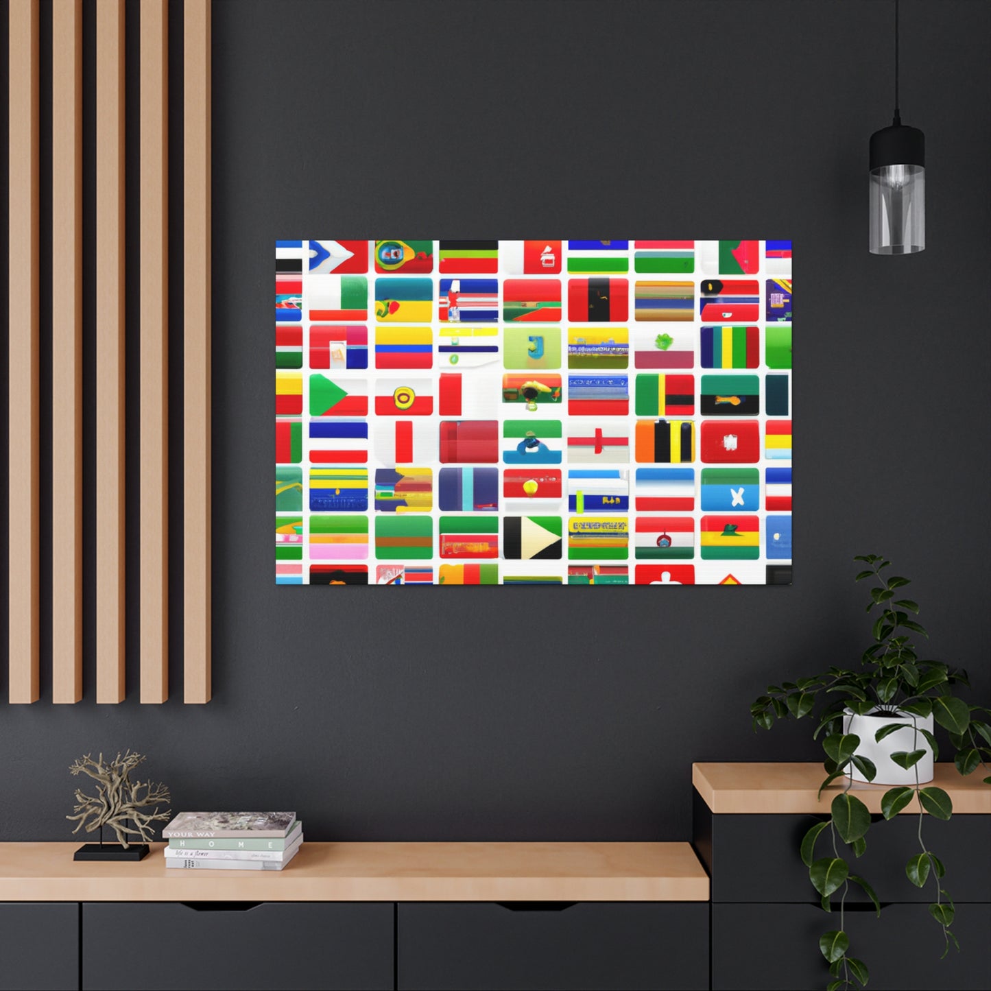 Emily Crandall (1845 - 1915) - Flags Of The World Canvas Wall Art