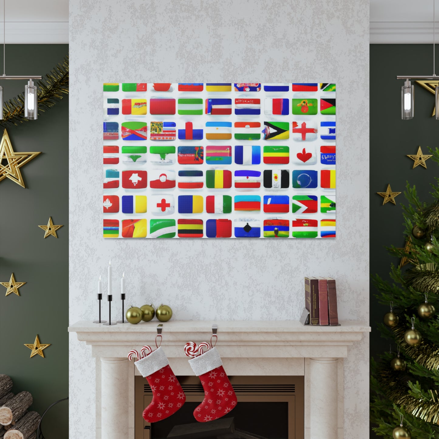 James Armistead Marshall - Flags Of The World Canvas Wall Art