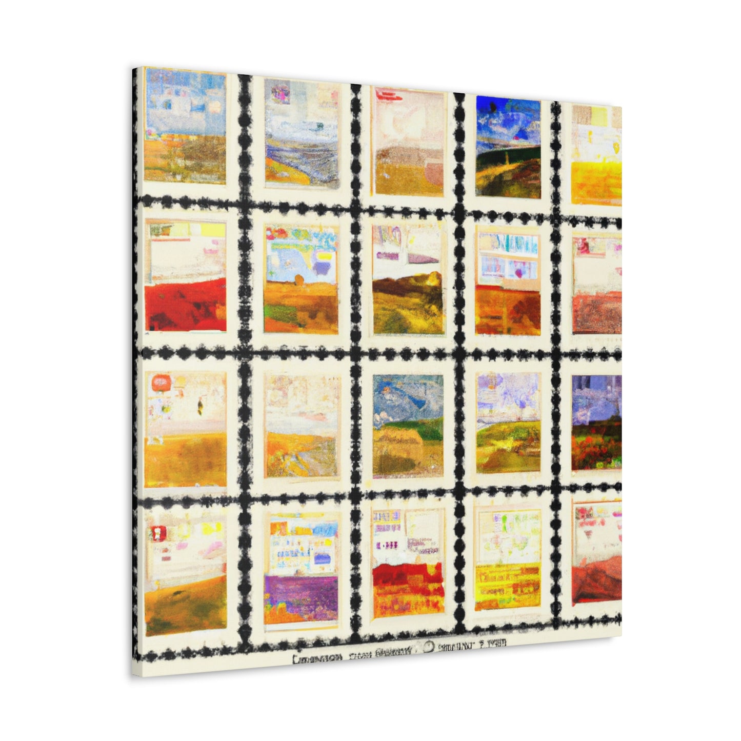 Global Postal Journey - Postage Stamp Collector Canvas Wall Art