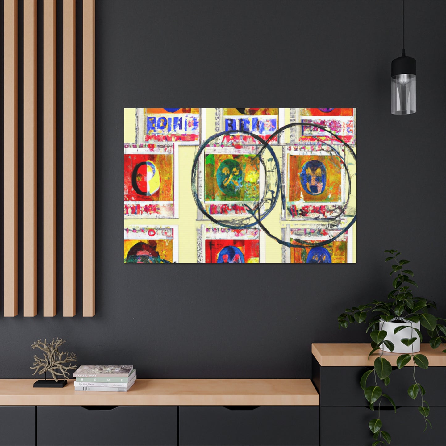 "World's Wonders Postage Stamps" - Postage Stamp Collector Canvas Wall Art