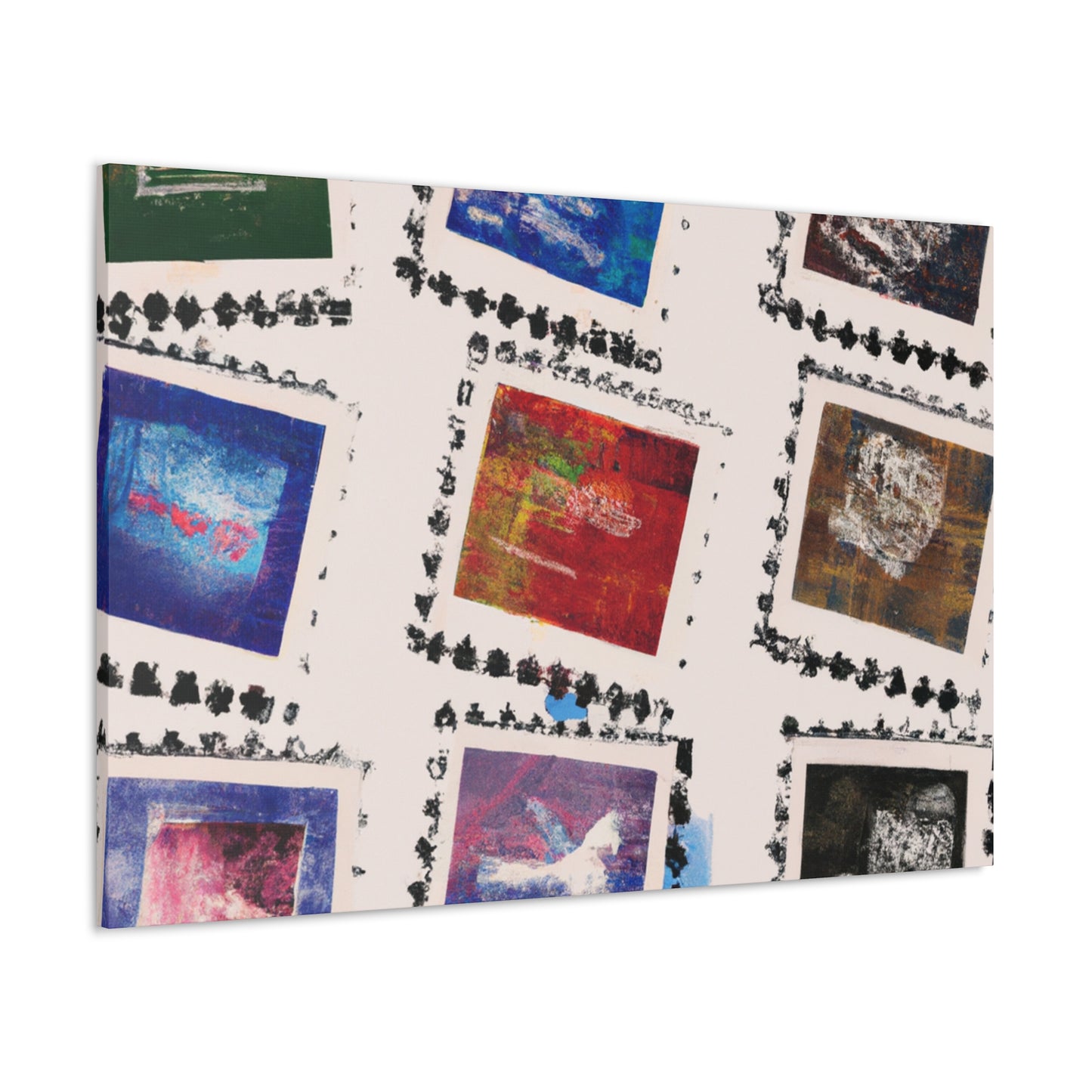 Eternal Wonders: A Collection of Global Stamps. - Postage Stamp Collector Canvas Wall Art