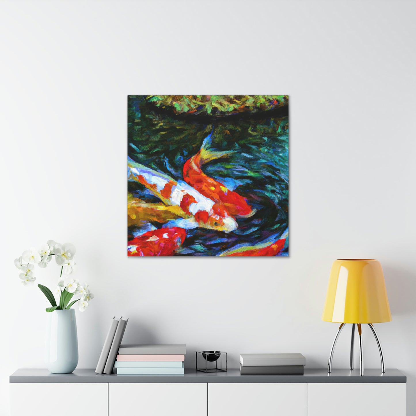 Antonio da Florenza - Koi Fish Canvas Wall Art