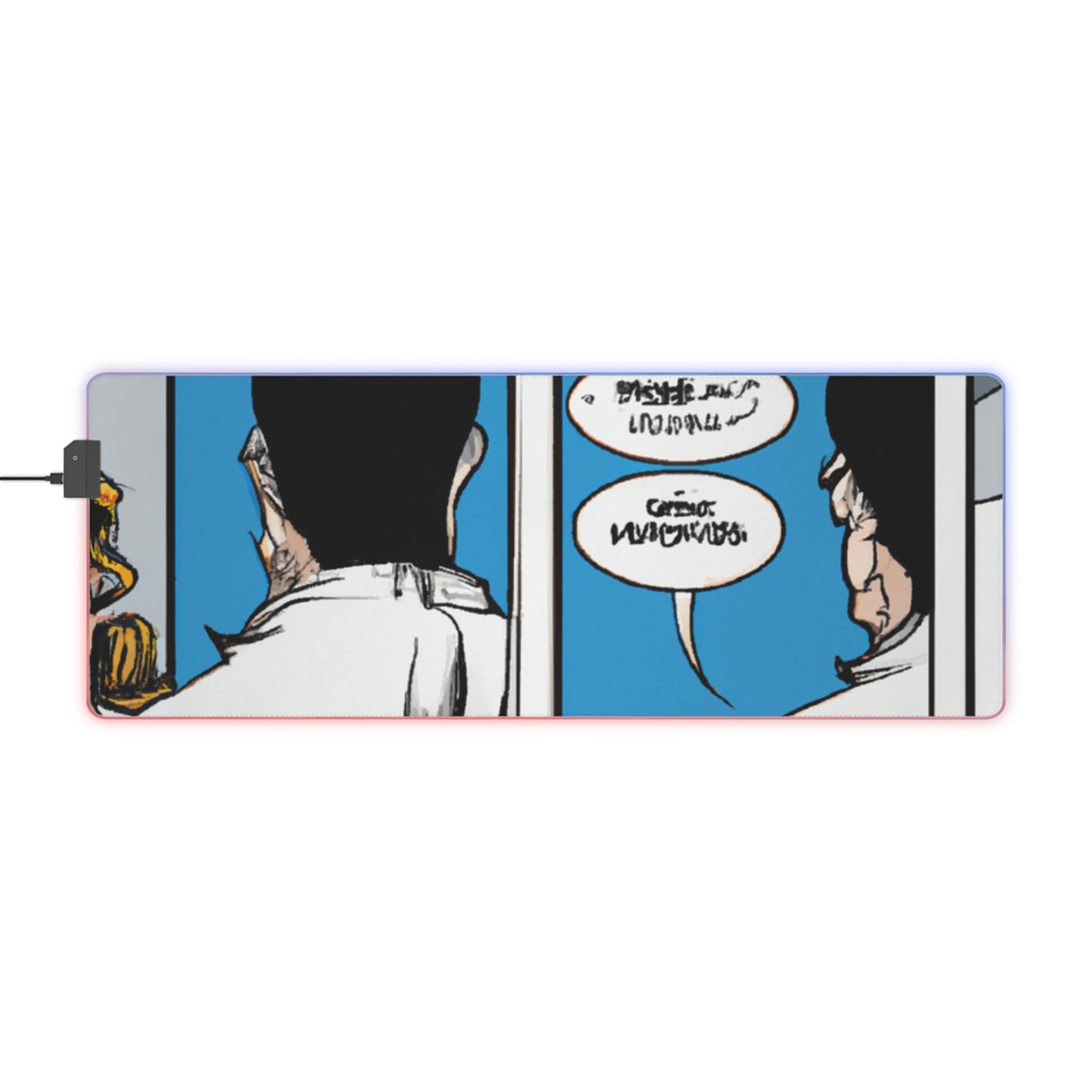 Lieutenant Commander J.J. "Jet-Pack" Johnson - Comic Book Collector LED Light Up Gaming Mouse Pad