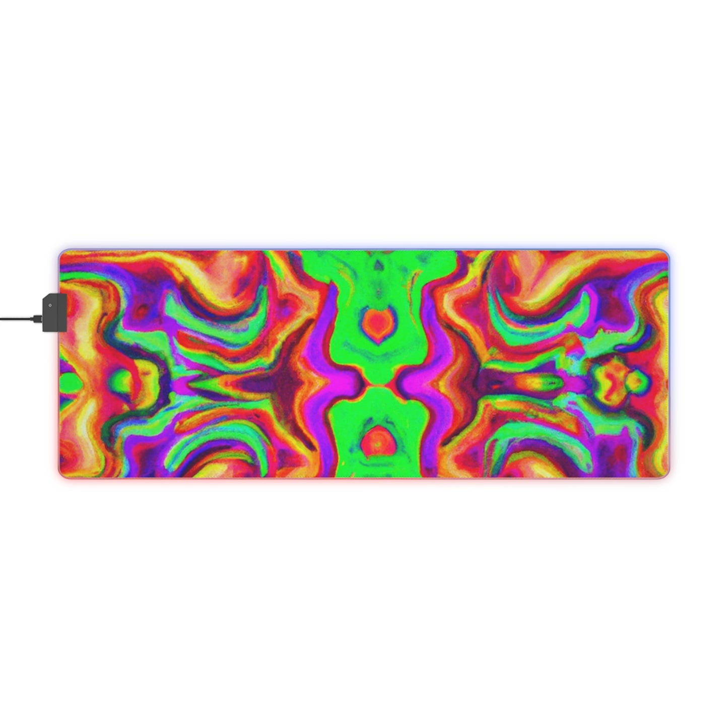 Bucky Blitzendroid - Psychedelic Trippy LED Light Up Gaming Mouse Pad