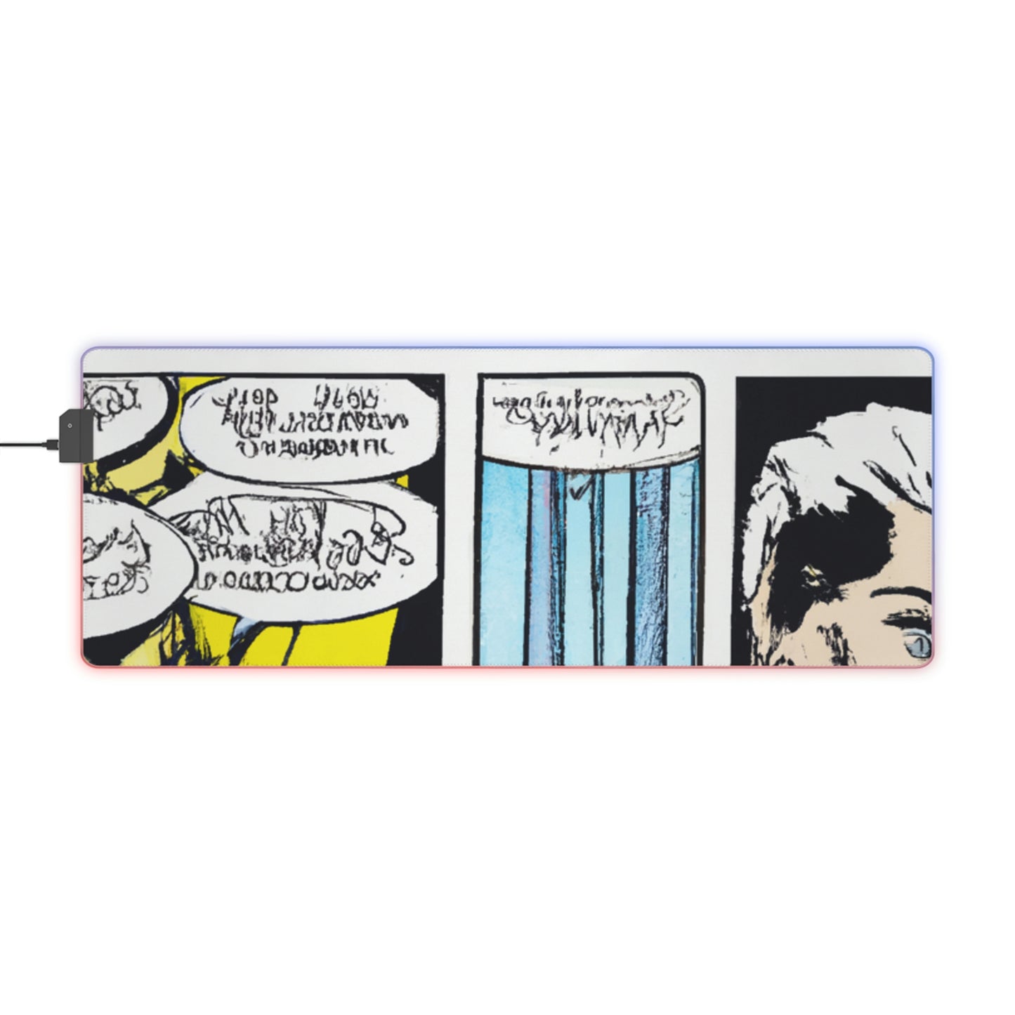 Harvey Hightops - Comic Book Collector LED Light Up Gaming Mouse Pad