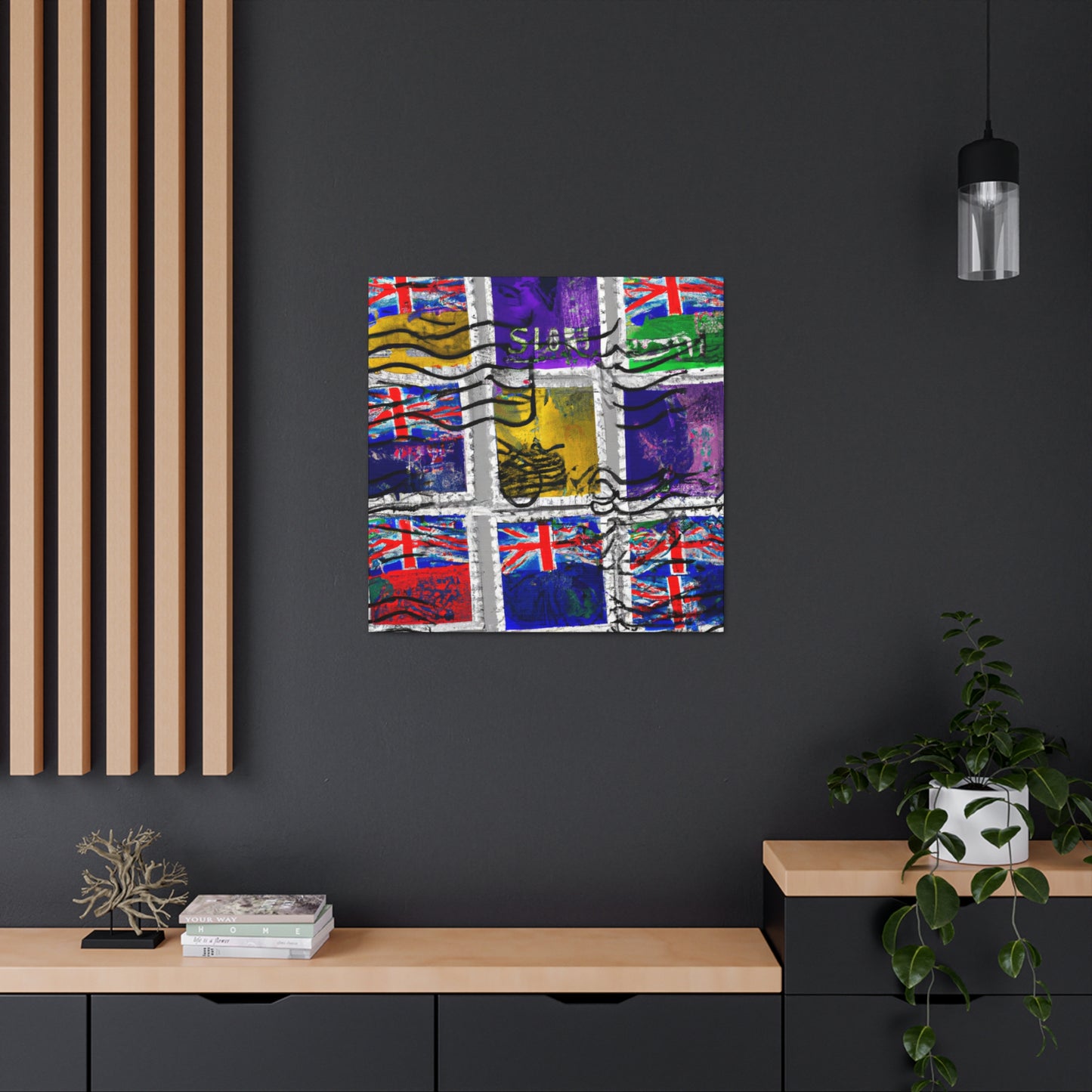 Global Traveler Commemorative Series - Postage Stamp Collector Canvas Wall Art