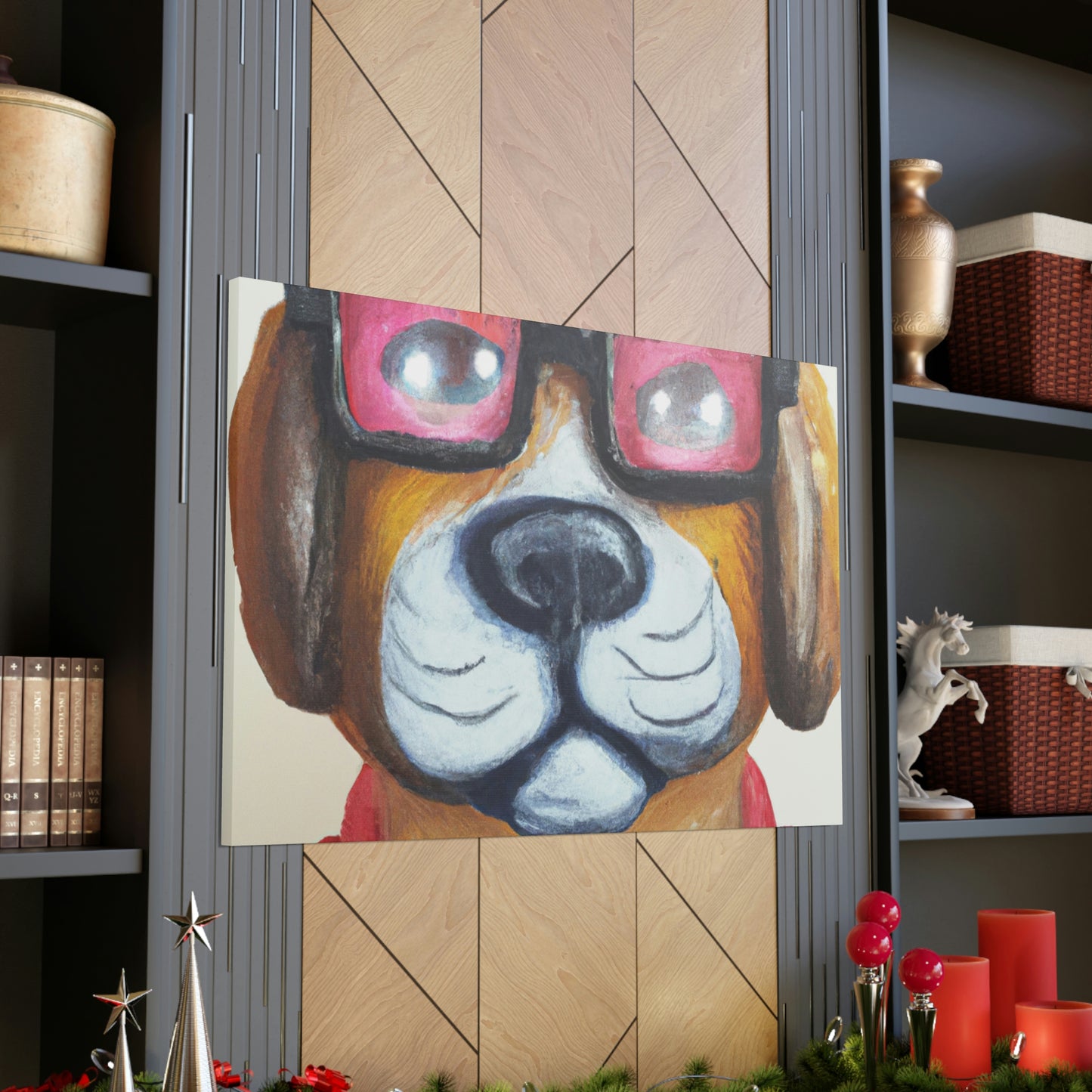 Sparky the Wonder Dog - Dog Lovers Canvas Wall Art