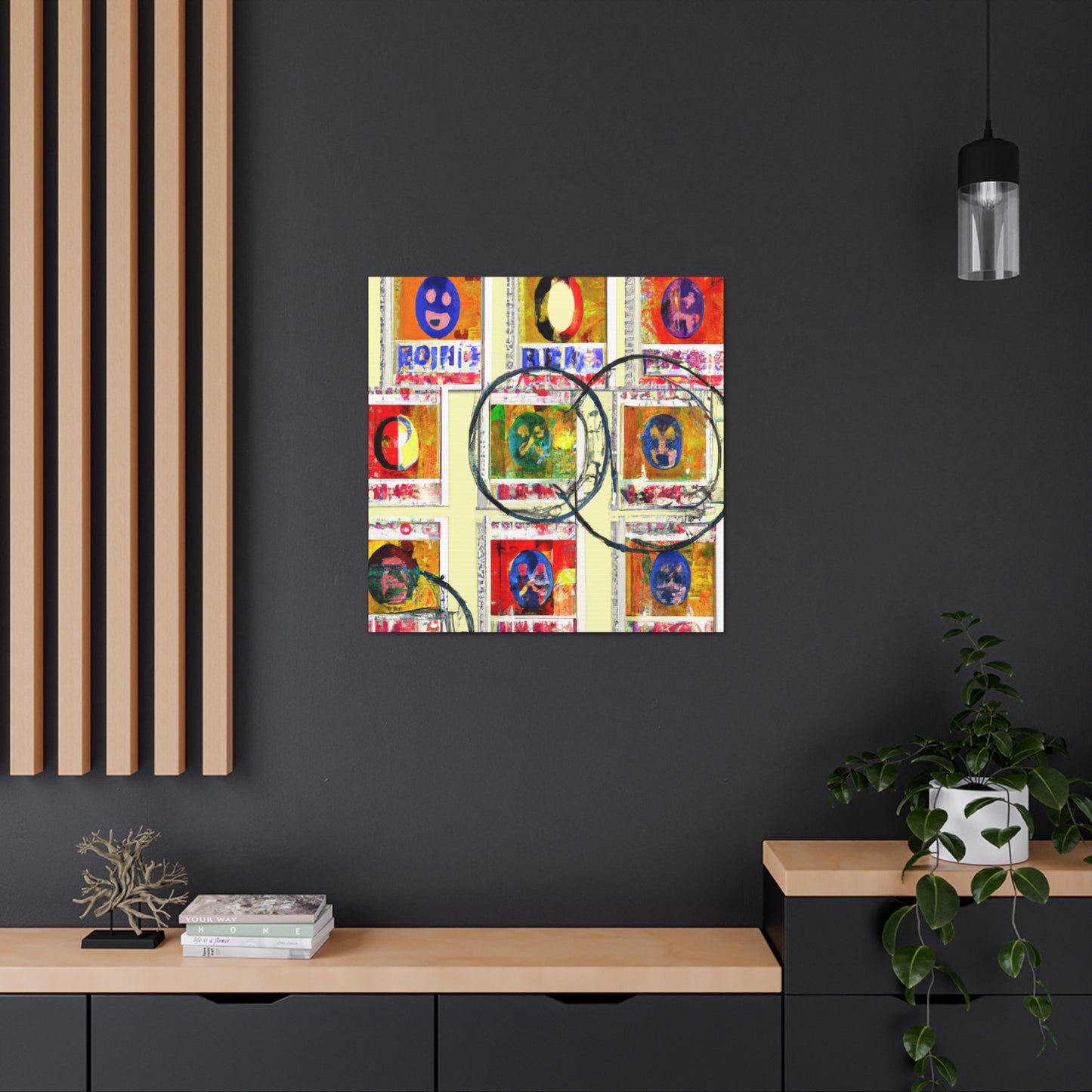 "World's Wonders Postage Stamps" - Postage Stamp Collector Canvas Wall Art