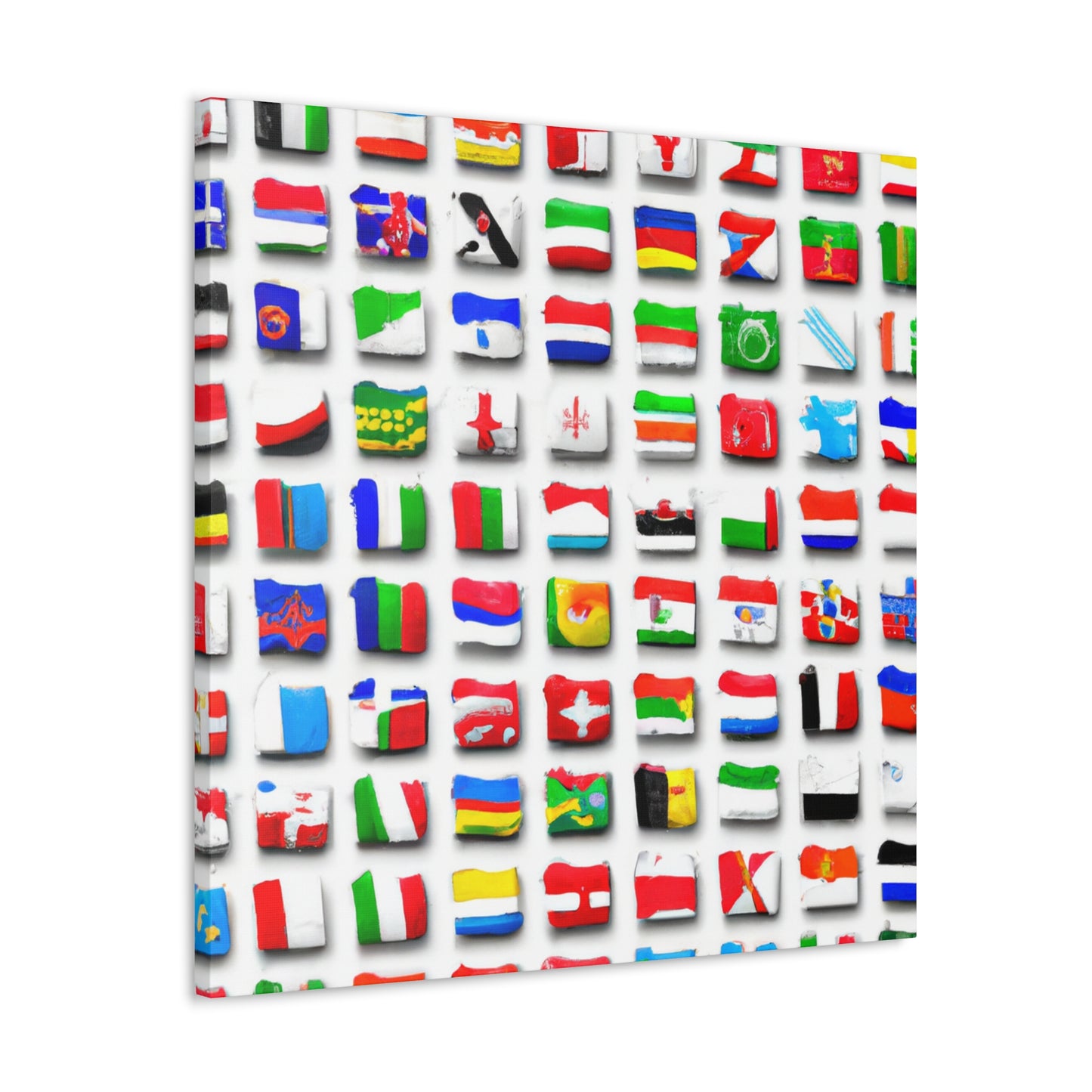 Lizzie Crocker - Flags Of The World Canvas Wall Art