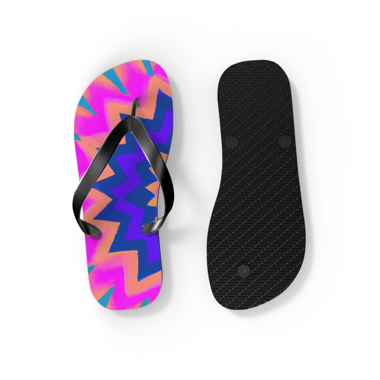 Horatio Bootwood - Psychedelic Trippy Flip Flop Beach Sandals
