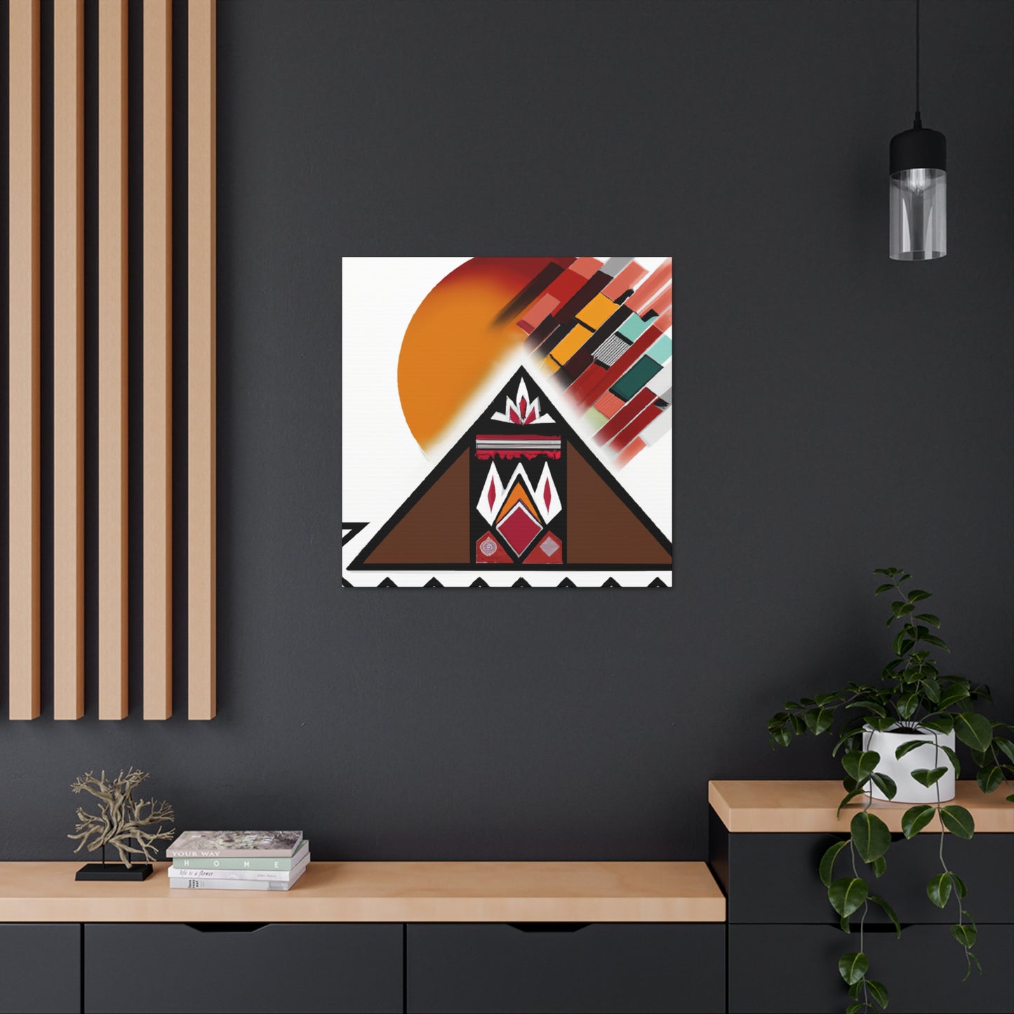 Chief White Eagle - Native American Indian Canvas Wall Art