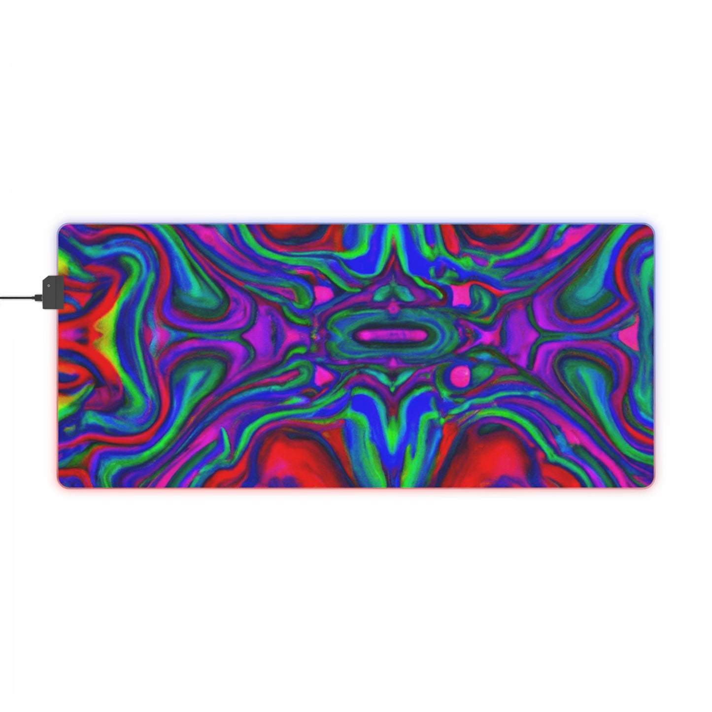 Ricky Rockett - Psychedelic Trippy LED Light Up Gaming Mouse Pad