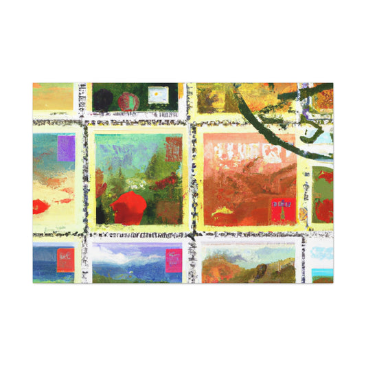 Global Heritage Stamps - Postage Stamp Collector Canvas Wall Art