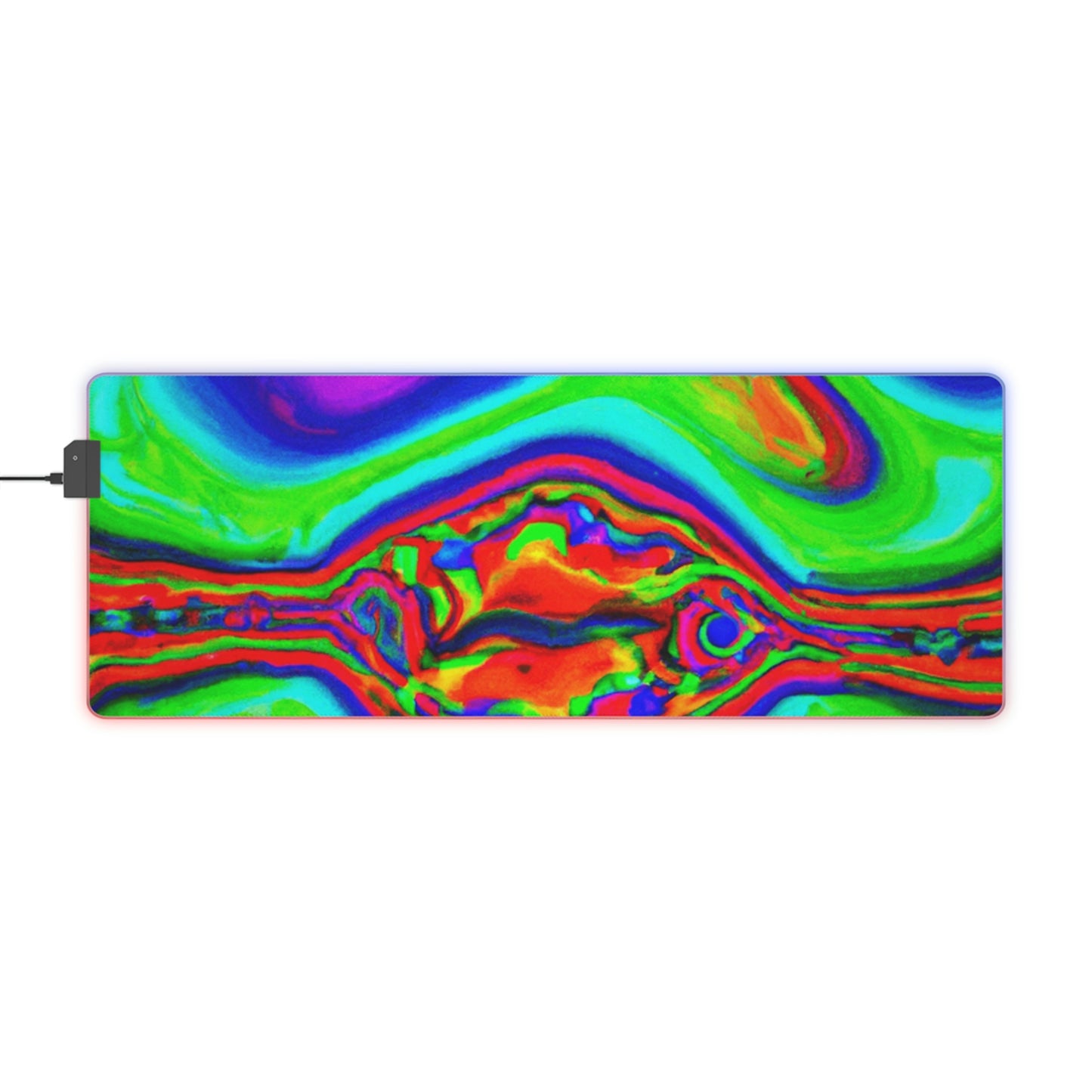 Archie Astroblast - Psychedelic Trippy LED Light Up Gaming Mouse Pad