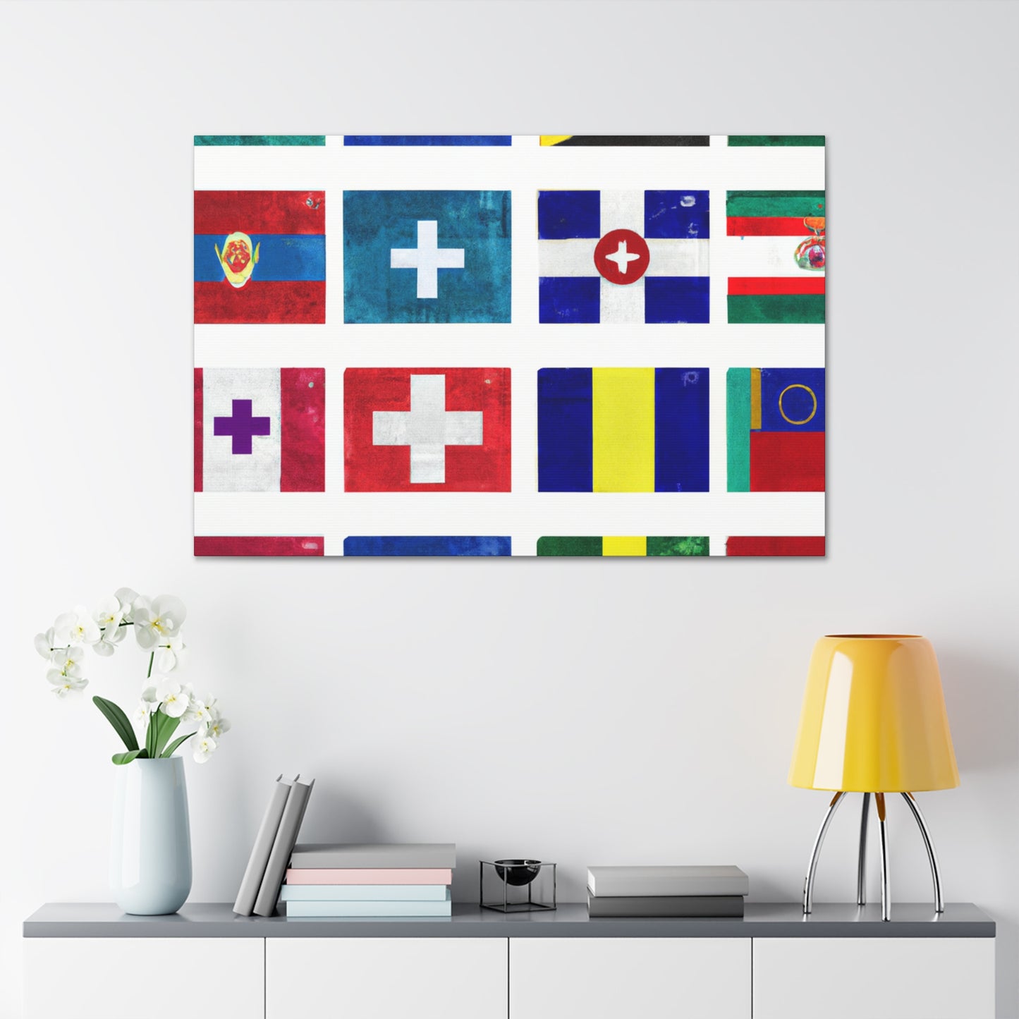 .

Josephine Pengelly - Flags Of The World Canvas Wall Art