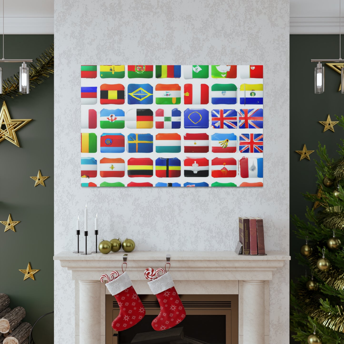 Hans-Ludwig Kettner - Flags Of The World Canvas Wall Art