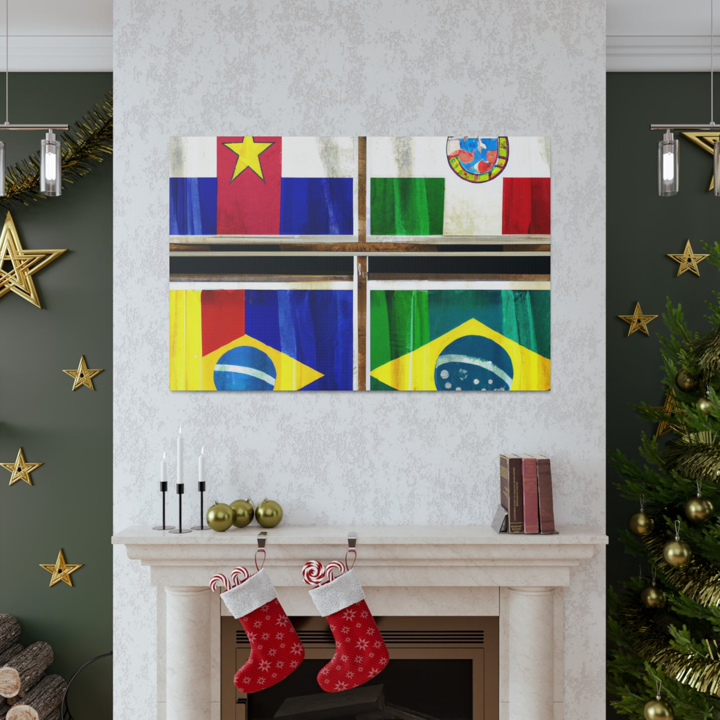 Louisa Catherine Morris - Flags Of The World Canvas Wall Art