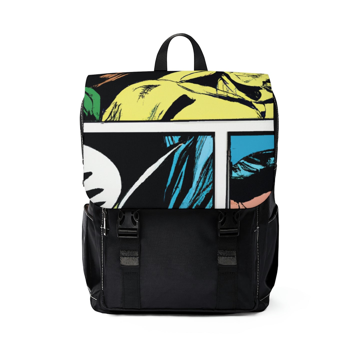 Monetière - Comic Book Shoulder Travel Backpack Bag