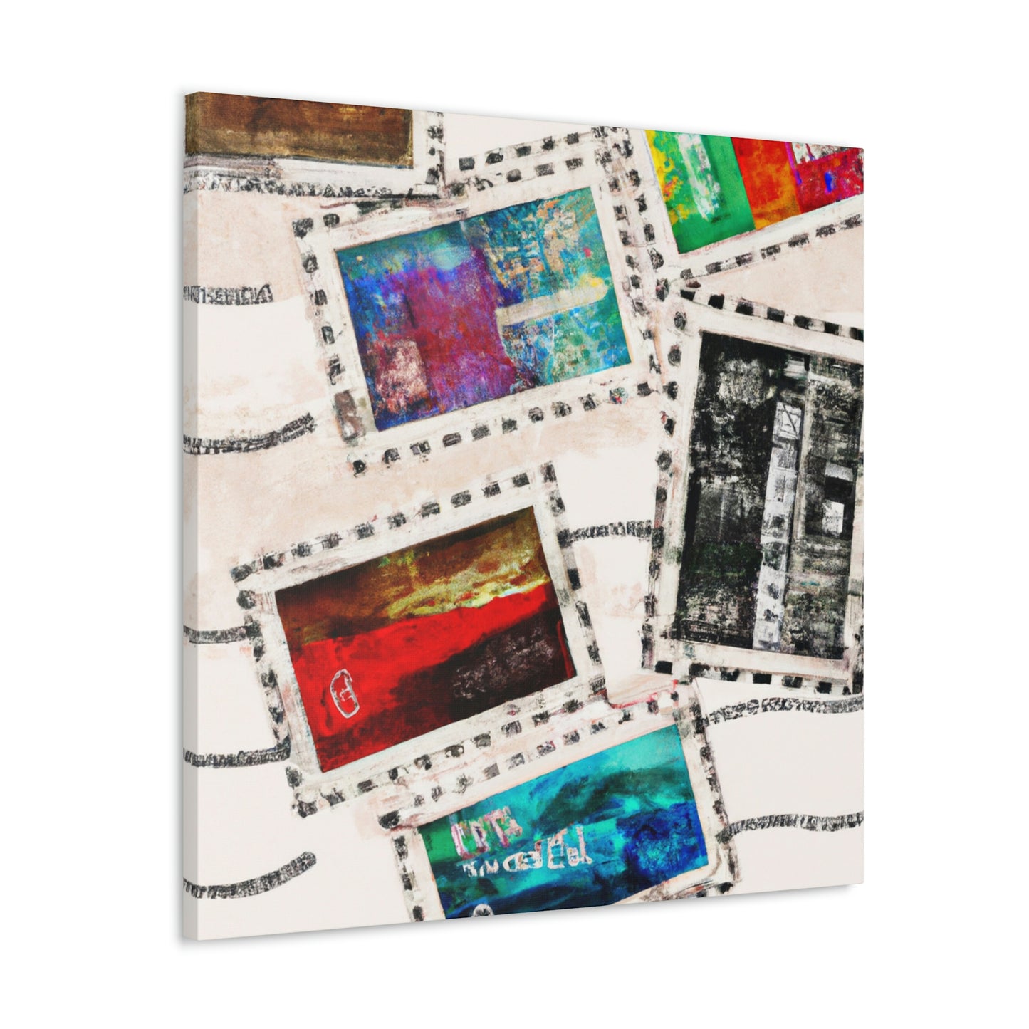 Global Heritage Stamps - Postage Stamp Collector Canvas Wall Art