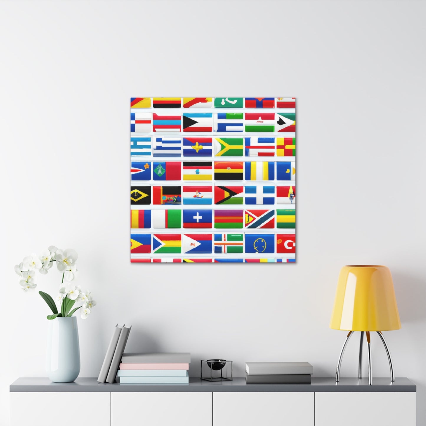 Isabelle Whitcombe - Flags Of The World Canvas Wall Art