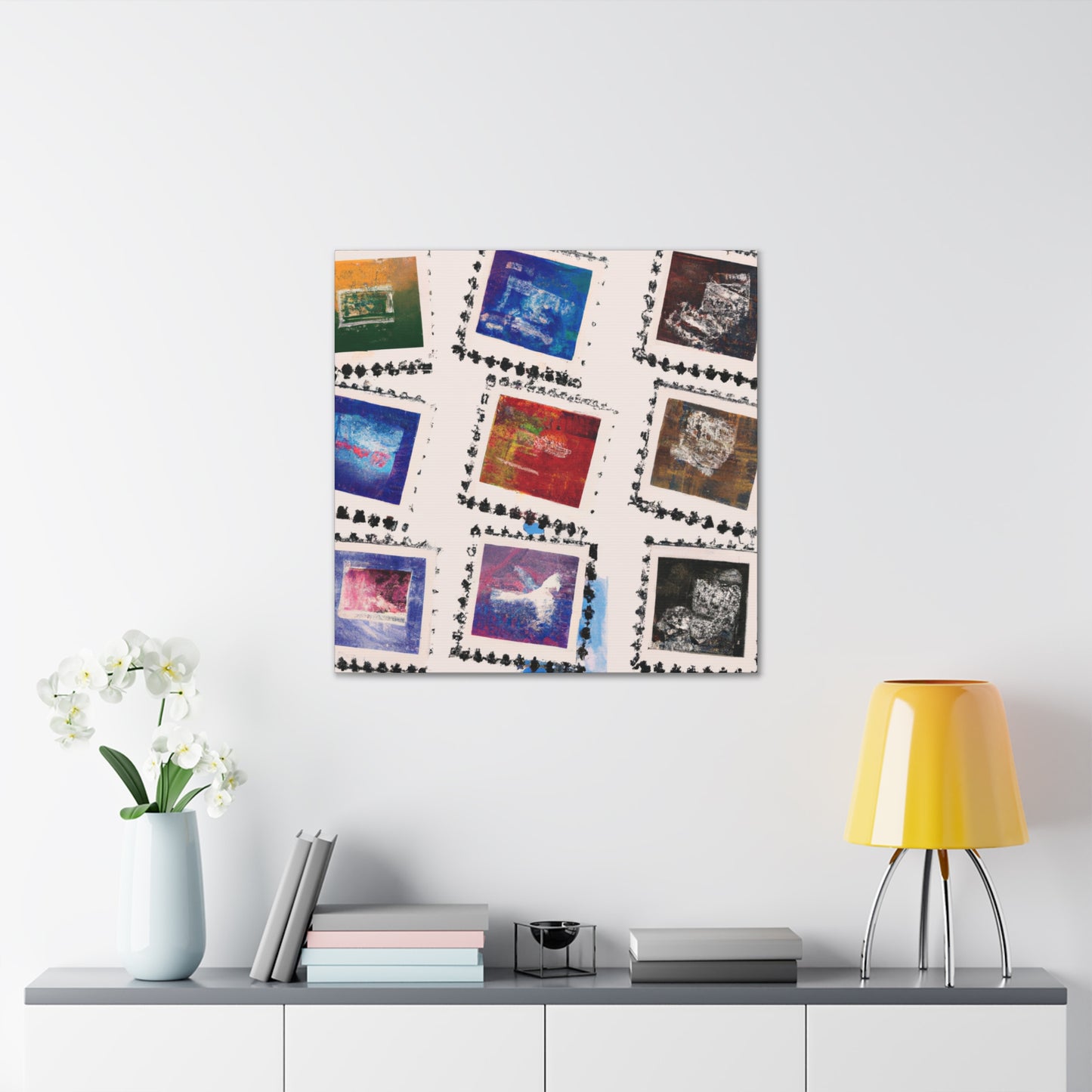 Eternal Wonders: A Collection of Global Stamps. - Postage Stamp Collector Canvas Wall Art