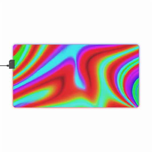 Thelma Crispenclyde - Psychedelic Trippy LED Light Up Gaming Mouse Pad