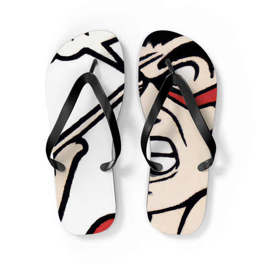 Midnight the Shape-Shifter - Comics Collector Flip Flop Beach Sandals