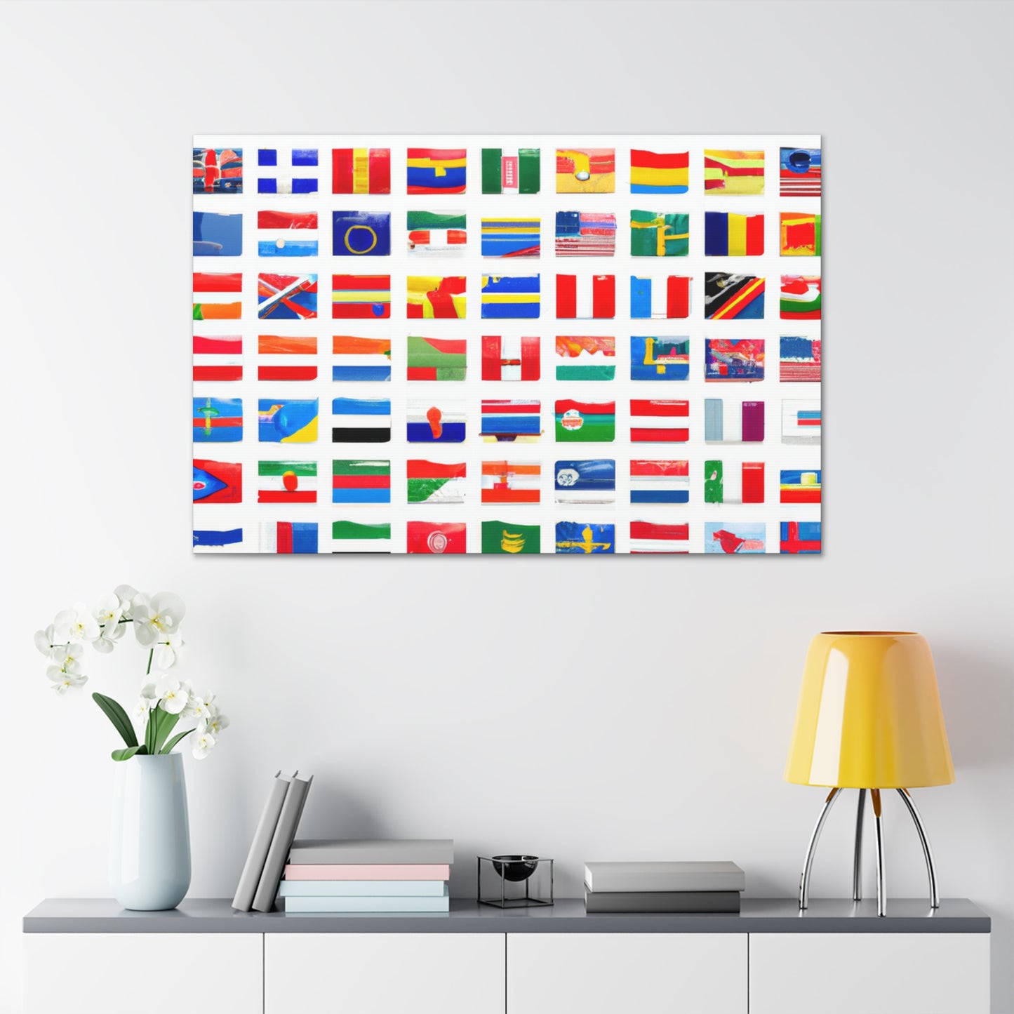 Heinrich Fuselmann - Flags Of The World Canvas Wall Art