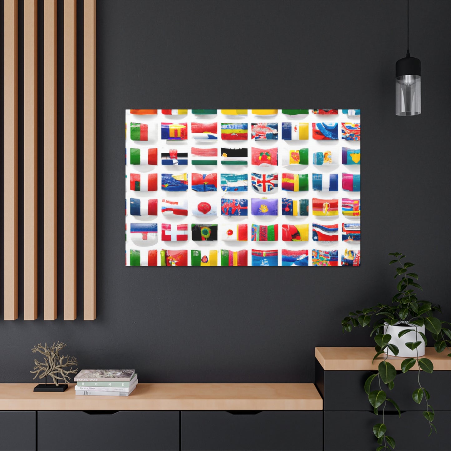 Herbert Sheridan-Williams - Flags Of The World Canvas Wall Art