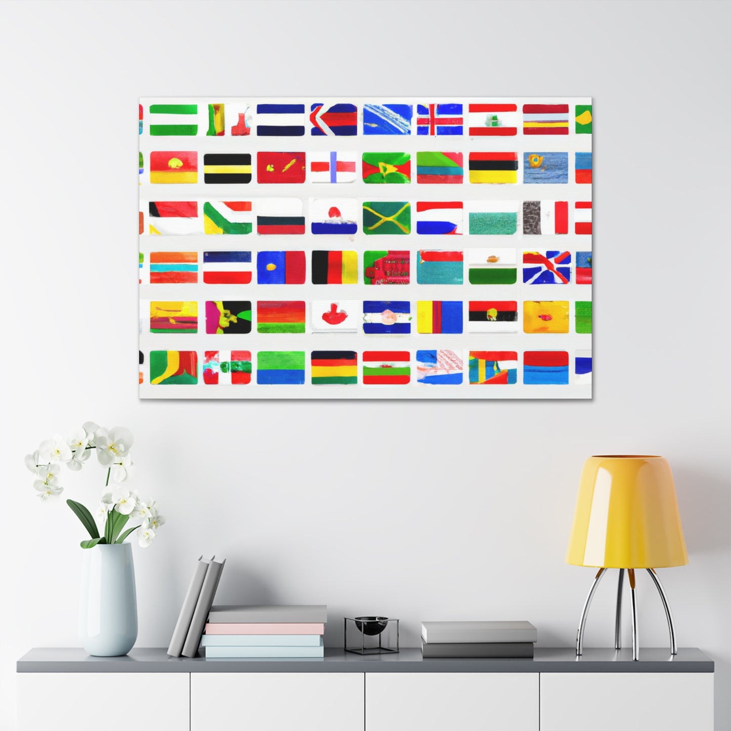 Alexander Archibald Flagmaker - Flags Of The World Canvas Wall Art