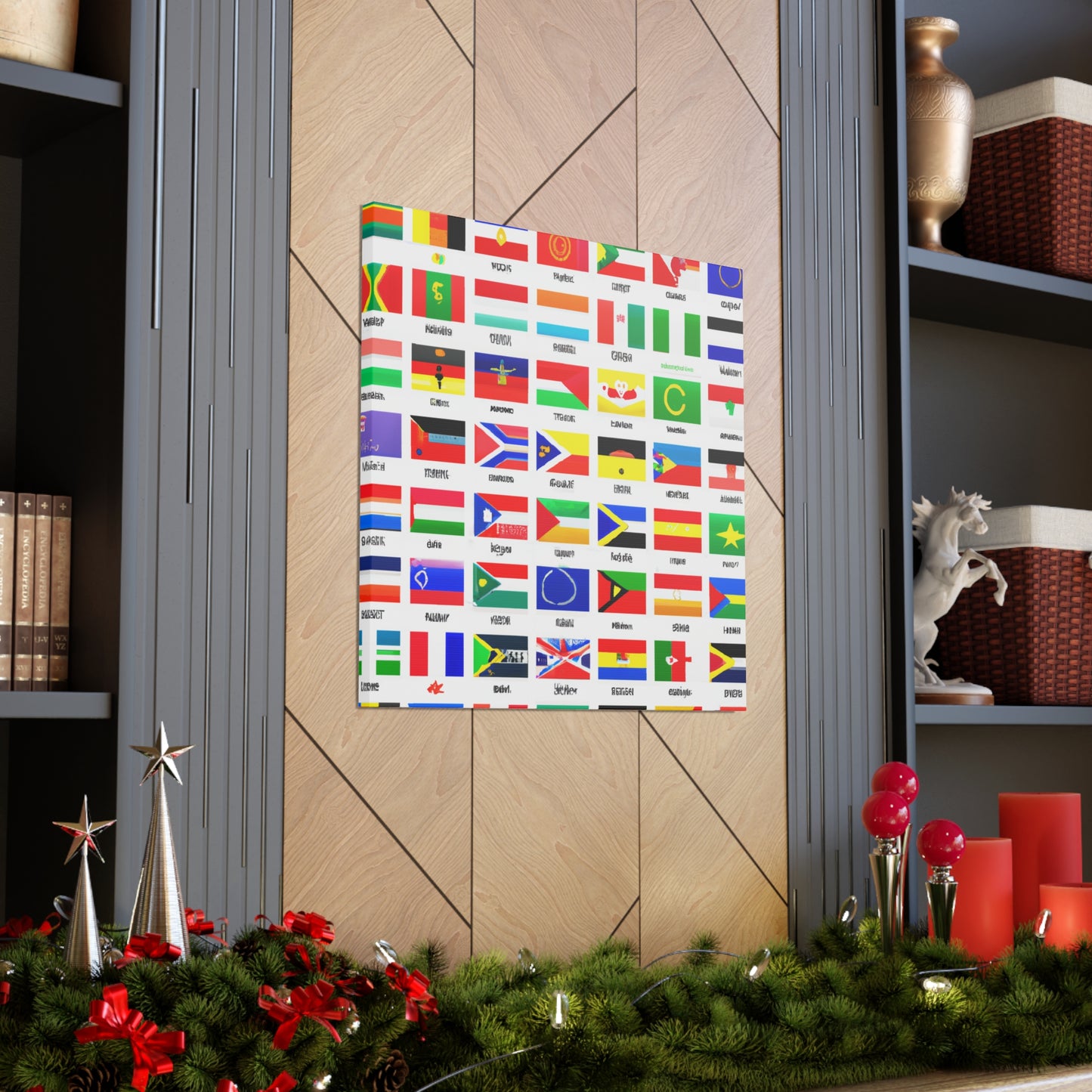 Adam Clarkson, Flag Designer of the 1800's - Flags Of The World Canvas Wall Art