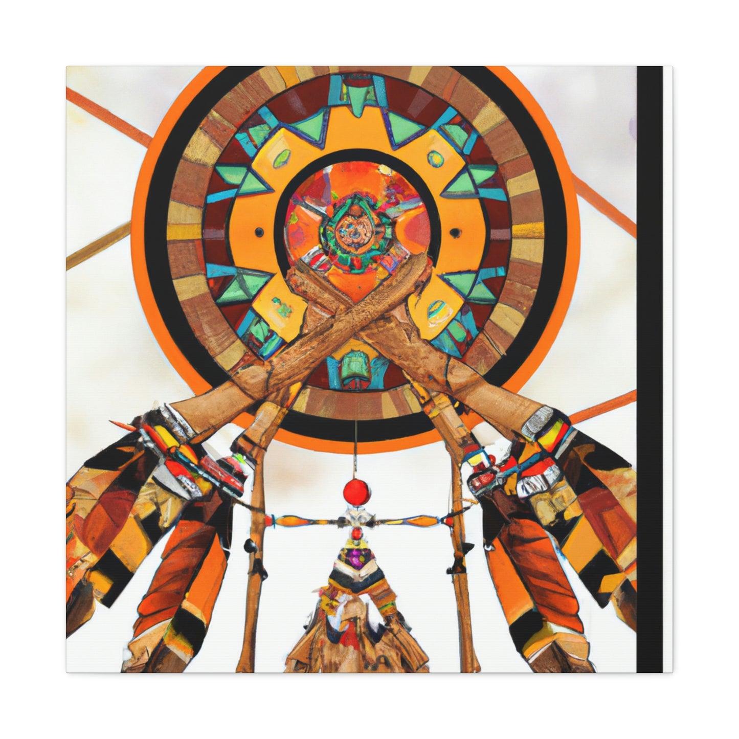 Windsong Cha-na-ma-ti - Native American Indian Canvas Wall Art