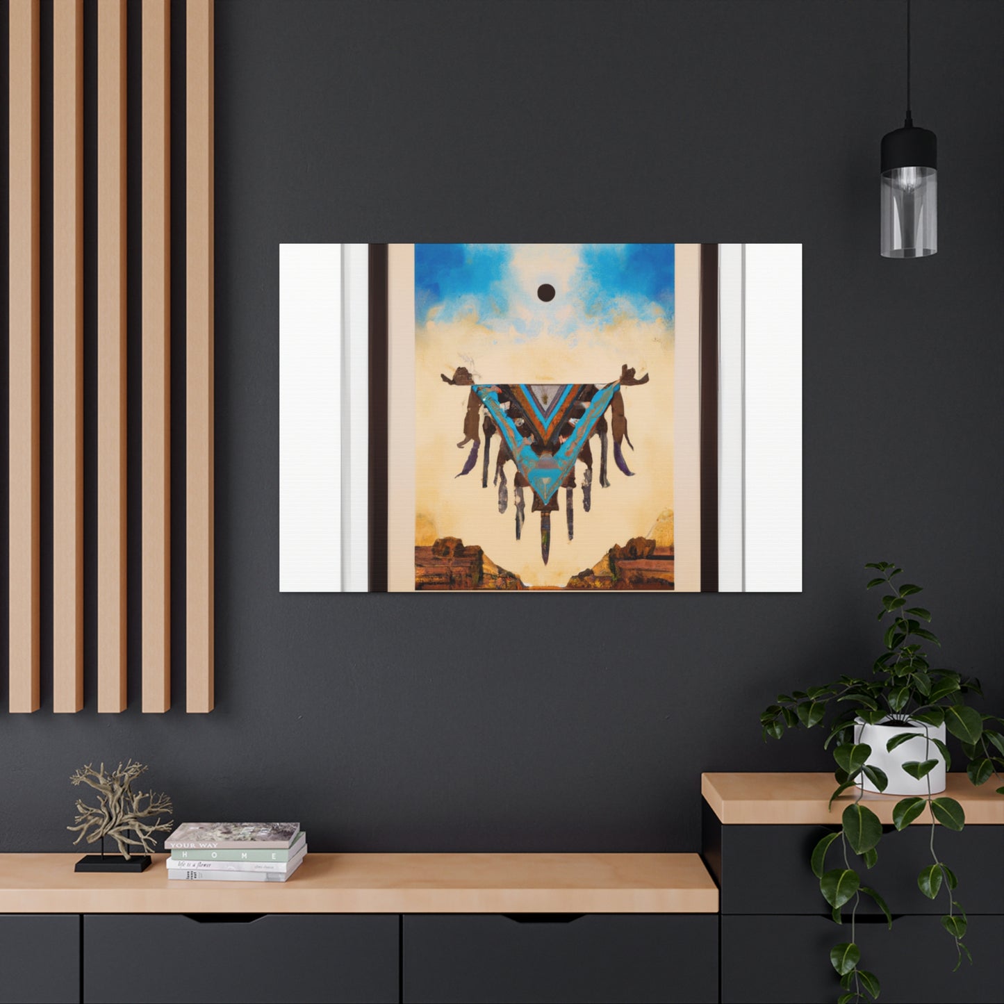 Mandan Silverhawk - Native American Indian Canvas Wall Art