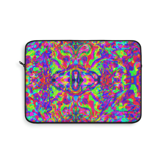 Eddie the Electric Rabbit - Psychedelic Laptop Computer Sleeve Storage Case Bag