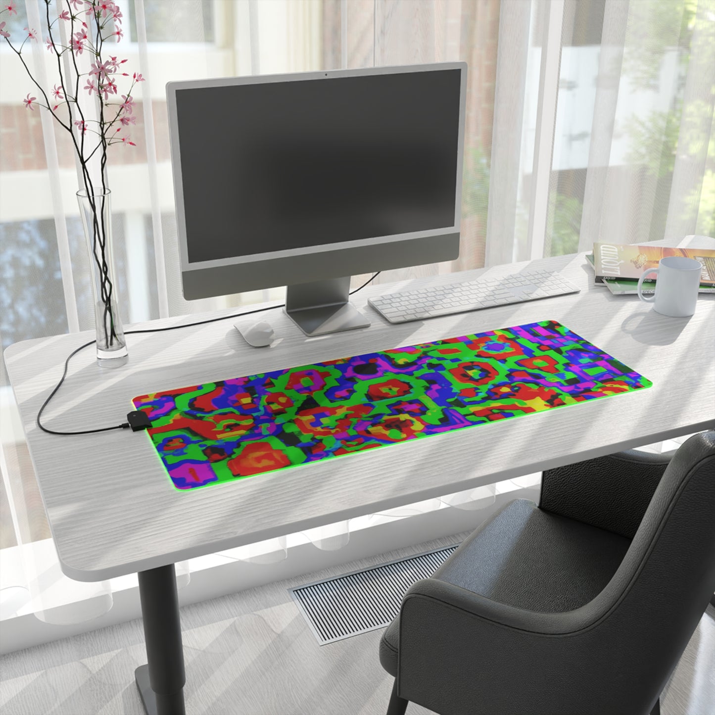 Rocky Roadster - Psychedelic Trippy LED Light Up Gaming Mouse Pad