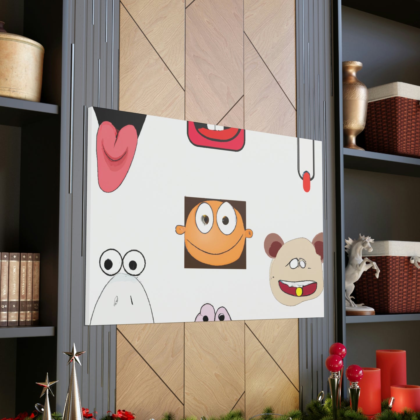 Hans Freude - Cartoon Collector Canvas Wall Art