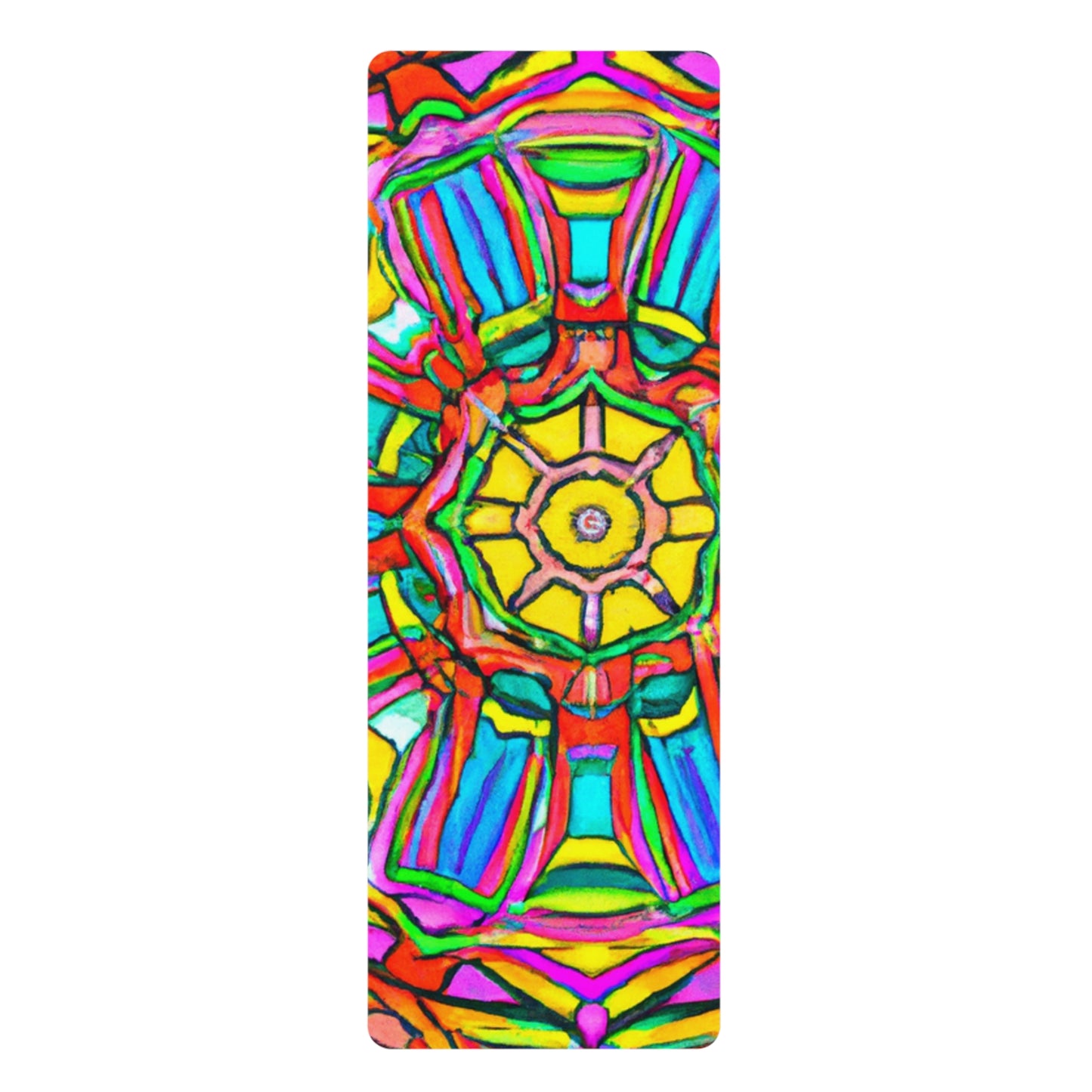 Monroe Asana-Rama - Psychedelic Yoga Exercise Workout Mat - 24″ x 68"