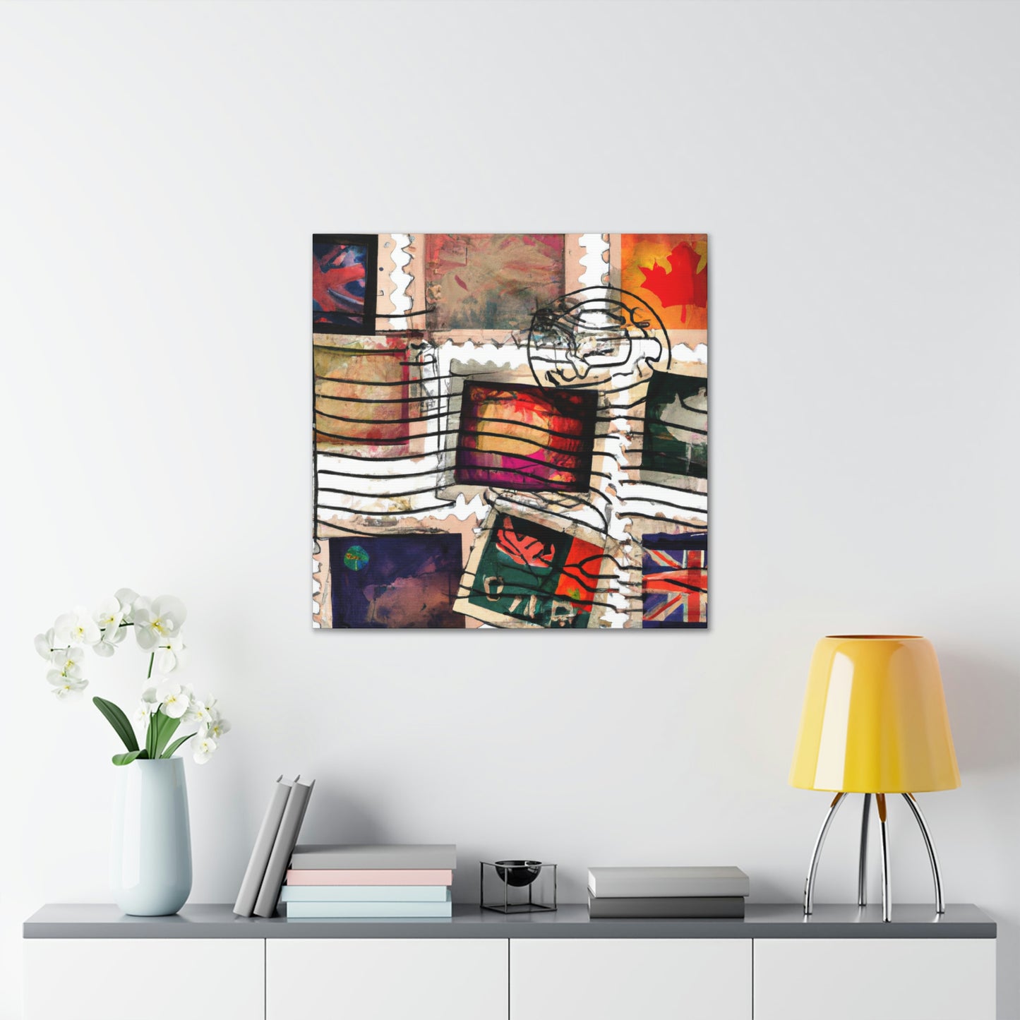 "Worldwide Wonders" Stamp Collection - Canvas