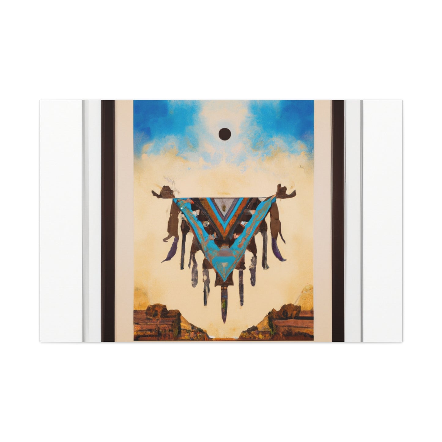 Mandan Silverhawk - Native American Indian Canvas Wall Art