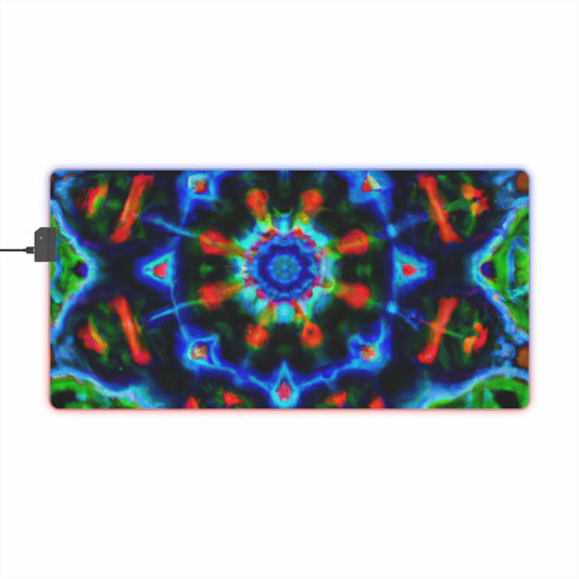 Tinny Tinkerskin - Psychedelic Trippy LED Light Up Gaming Mouse Pad