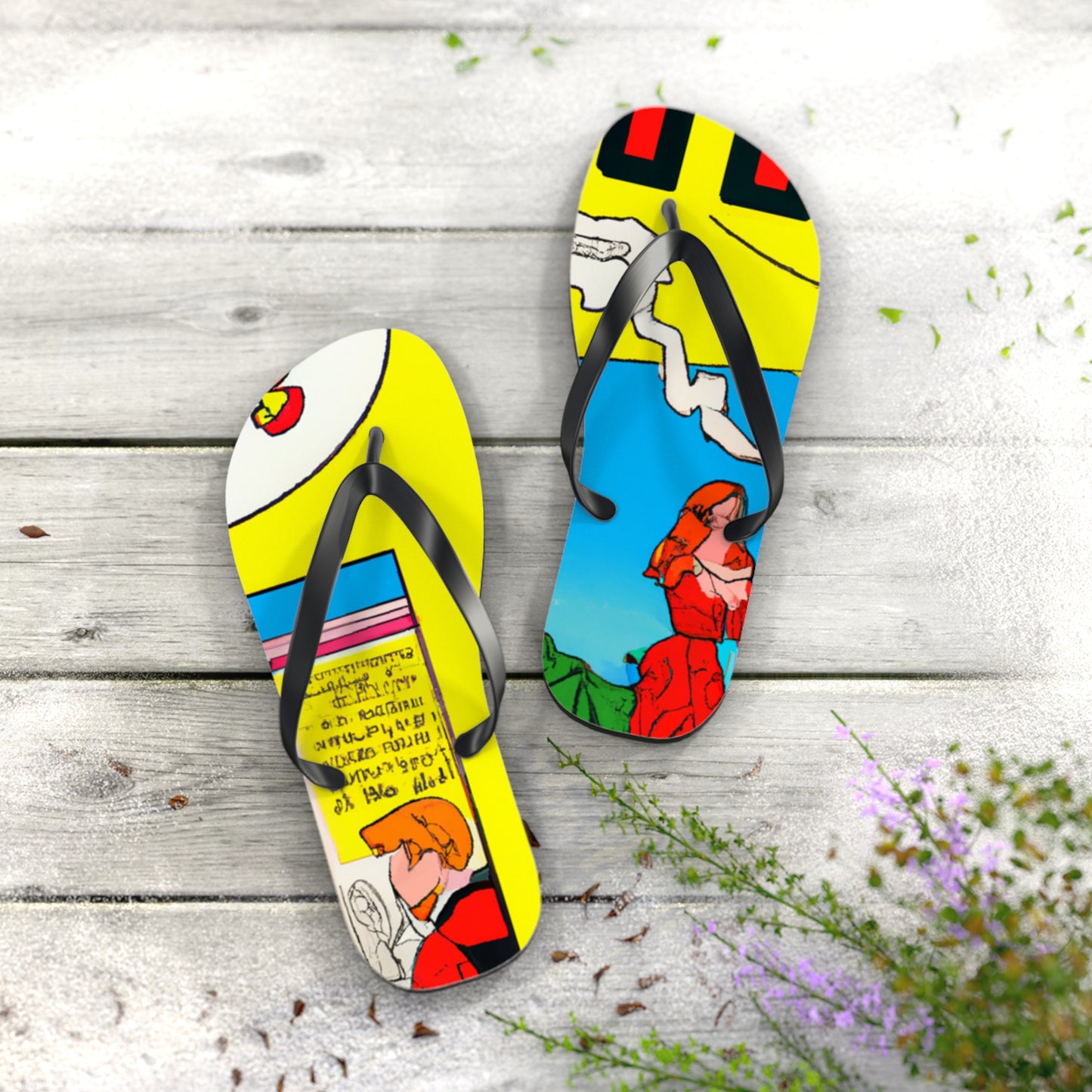 Super Bolt Lightning - Comics Collector Flip Flop Beach Sandals