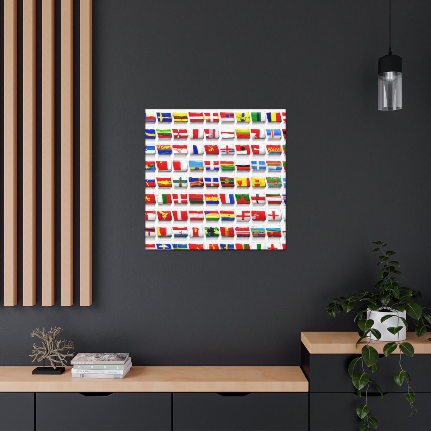 Antonio Hernandez Reyes - Flags Of The World Canvas Wall Art