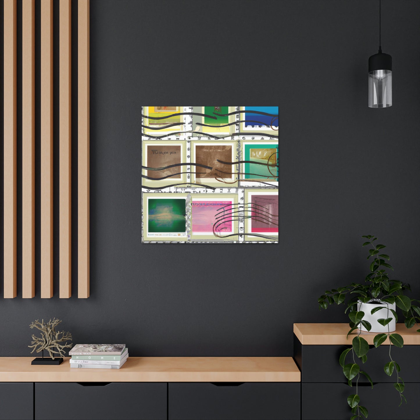 "Global Heritage Stamps" - Canvas