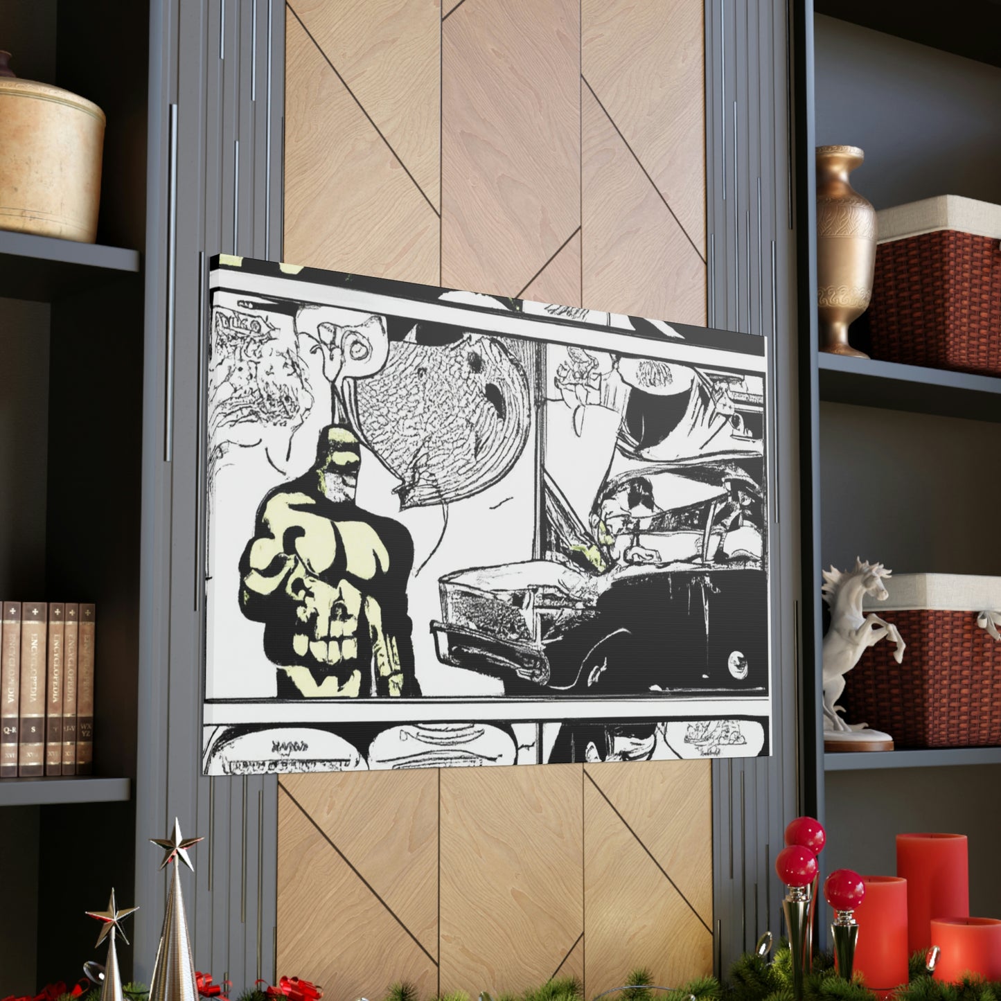 Captain Pyroblast. - Comics Collector Canvas Wall Art For Bedroom Office Living Room