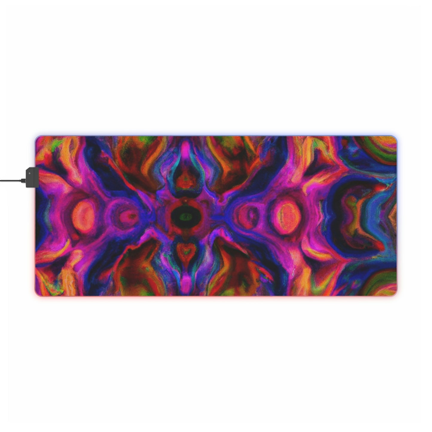 Rocky Robotox - Psychedelic Trippy LED Light Up Gaming Mouse Pad