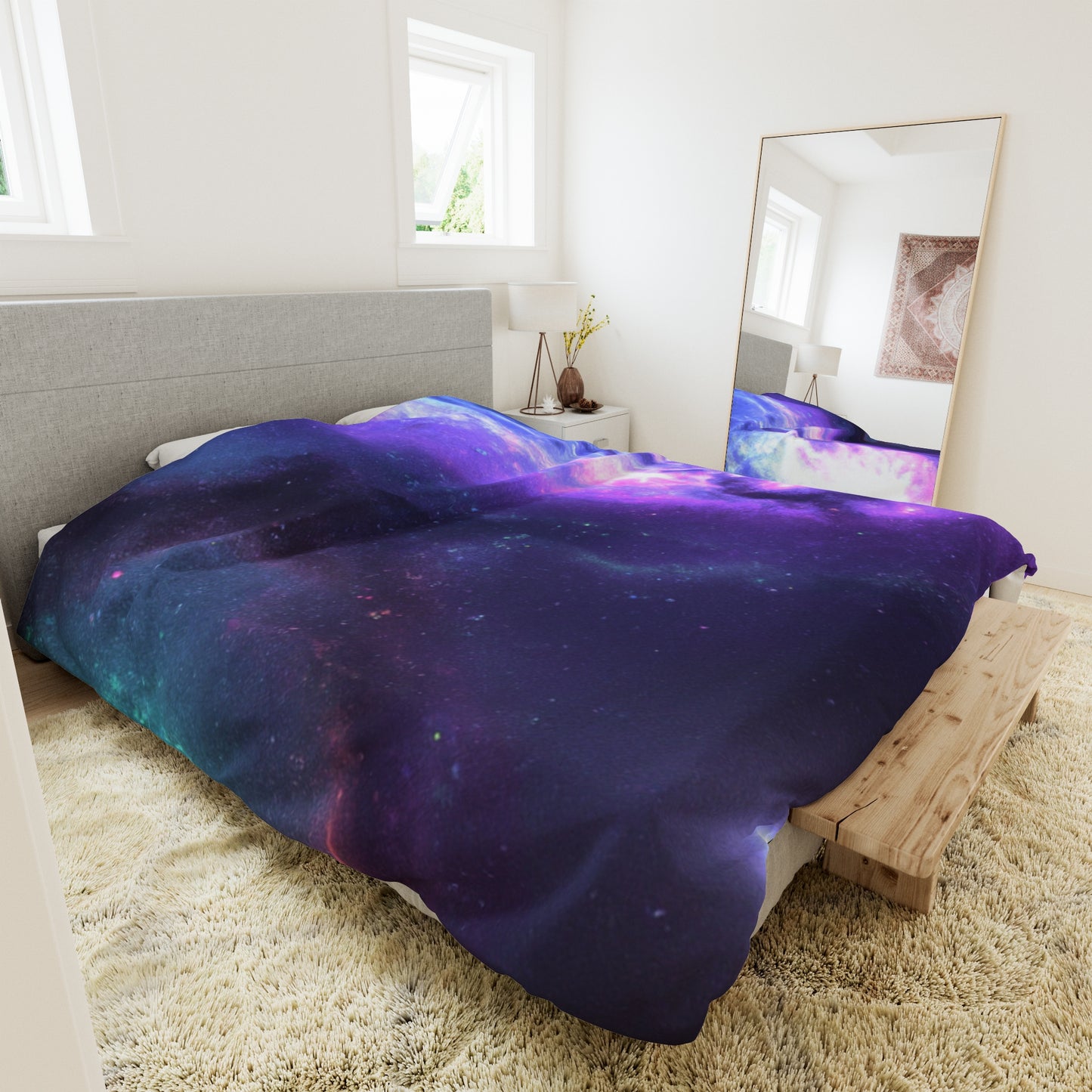 The Dream Weaver: A 1950's American Dream - Astronomy Duvet Bed Cover