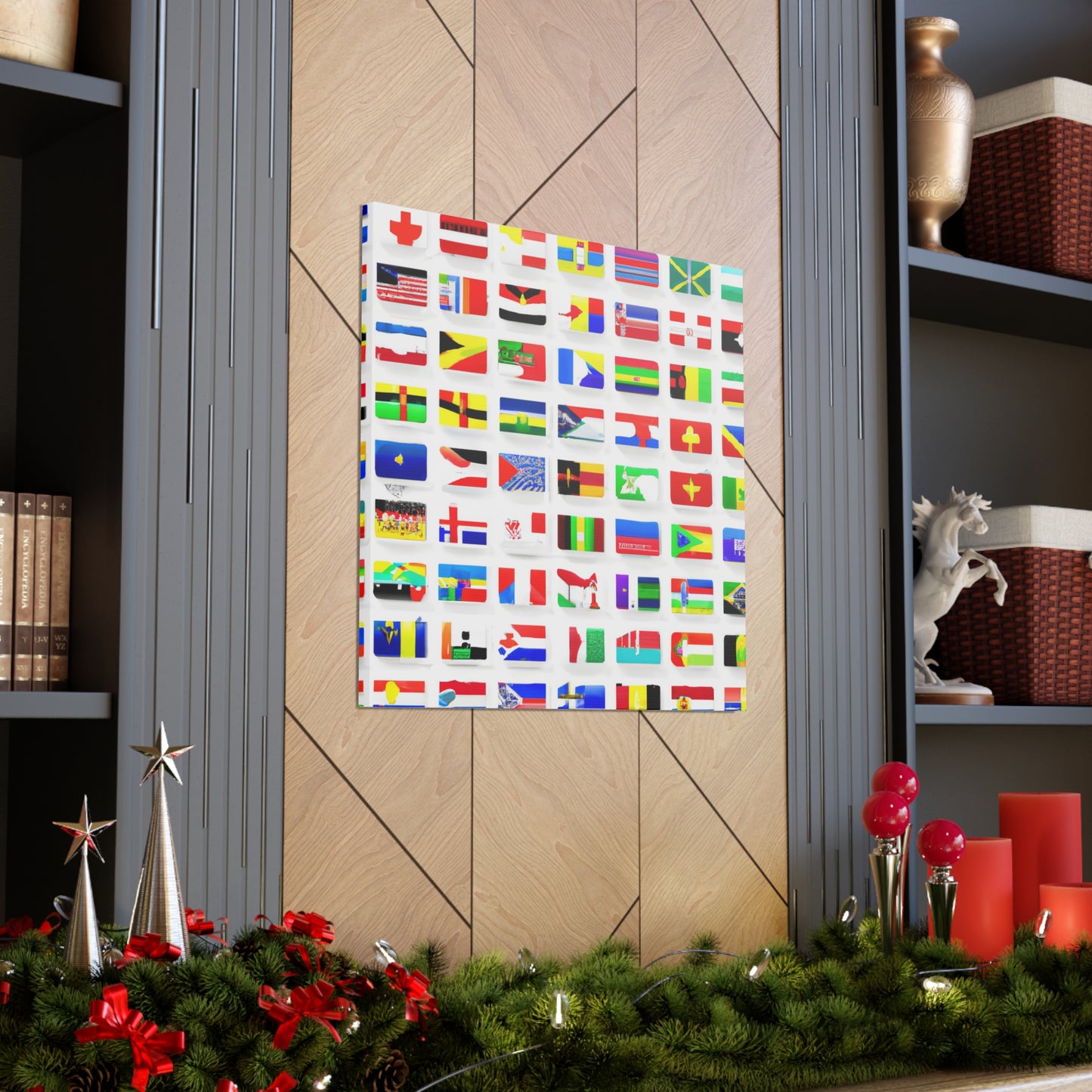 Adelaide Wansbrough - Flags Of The World Canvas Wall Art